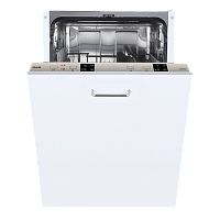 VGE45.0 Встраиваемые ПММ шириной 45 см Graude/ 448 х 815 х 550 мм, 9 комплектов, подсветка Hi-brightness light, расход воды 9.5 л, 4 программы, 49 дБ, 1/2 загрузка, отсрочка старта 3/6/9/12 ч, корзина для столовых приборов, AquaStop, А+