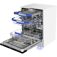 MLP60230LightBeamWi-Fi Встраиваемая посудомоечная машина/ Посудомоечная машина, Встраиваемая, 60 см, 14 коплектов, 8 программ, 3 корзины, таймер, аквастоп, автоматическое открытие дверцы, wi-fi, конденсационная сушка, луч