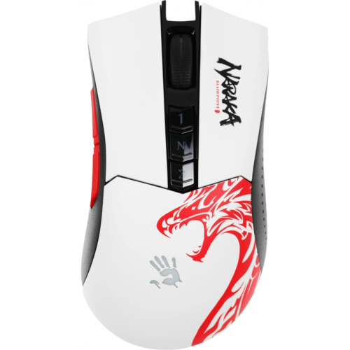 R90PLUSNARAKA Мышь A4Tech Bloody R90 Plus Naraka белый/рисунок оптическая 5000dpi беспров. USB 7but фото 7