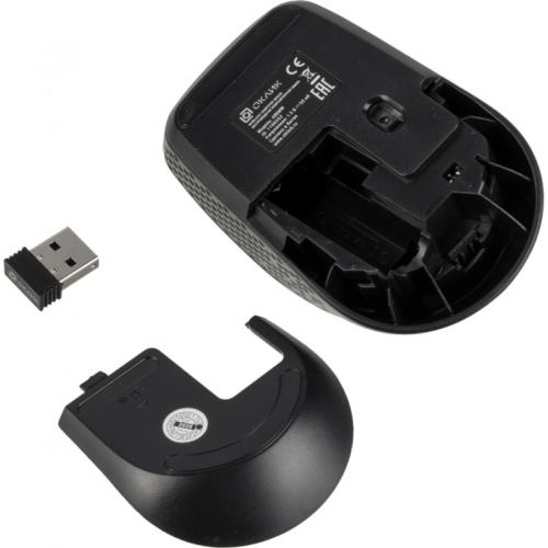 1196552 Мышь Oklick 486MW черный/серый оптическая 1600dpi беспров. USB для ноутбука 3but (1196552) фото 3 1196552 Мышь Oklick 486MW черный/серый оптическая 1600dpi беспров. USB для ноутбука 3but (1196552) фото 3