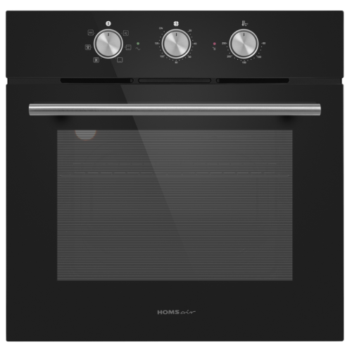 OEF606BK Шкаф духовой электрический HOMSair/ электрический, встраиваемый, механическое управление, 60 л., конвекция, гриль, таймер, черный фото 15