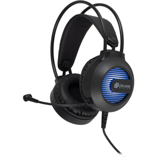1796949 Наушники с микрофоном Oklick HS-L300G черный 2.2м мониторные оголовье (1796949) фото 11