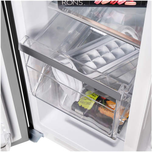 MFF177NFSB Холодильник MAUNFELD/ Холодильник с инвертором MAUNFELD MFF177NFSB, ВхШхГ 1770х912х704 мм, инверторный мотор, No Frost, сенсорное управление, объем 592 (374+218) л, LED освещение, энергоэффективность А++, цвет черный фото 7