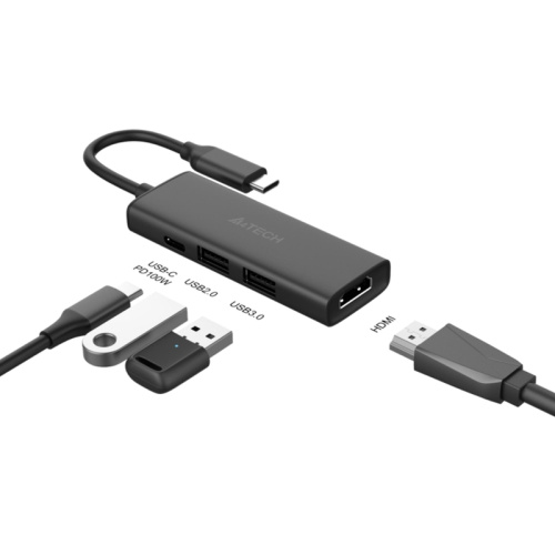 DST-40C Разветвитель USB-C A4Tech DST-40C 2порт. серый фото 10 DST-40C Разветвитель USB-C A4Tech DST-40C 2порт. серый фото 10