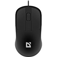 52981 Defender Проводная оптическая мышь Datum MS-980 черный,3 кнопки,1200dpi,1.2м