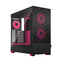 FD-C-POR1A-03 Корпус ПК без блока питания/ Case Fractal Design Pop Air RGB Magenta Core TG Clear Tint, Midi-Tower, 3x120mm RGB, 2xUSB-A 3.2 ATX, mATX, mITX Black/Magenta