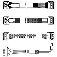 4X97A82937 Комплектующие корпусов Lenovo ThinkSystem SR650 V3 2.5" Chassis Front BP3 SAS/SATA Cable Kit