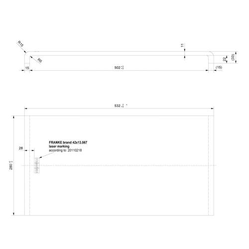 112.0595.334 Разделочная доска Franke 112.0595.334/ Best, Разделочная доска, бамбук фото 4