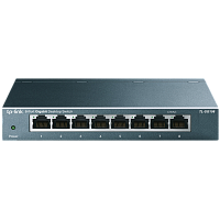 TL-SG108 Коммутатор/ 8-port Desktop Gigabit Switch, 8 10/100/1000M RJ45 ports, metal case
