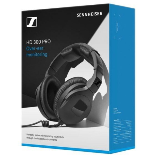 508288 Гарнитура накладные Sennheiser HD 300 PRO 1.5м черный проводные оголовье (508288) фото 5
