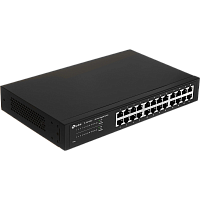 TL-SG1024D Коммутатор/ 24-port Gigabit Desktop/Rachmount Switch, 24 10/100/1000M RJ45 ports, 13-inch steel case