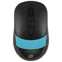 1869090 Мышь Oklick 310MW черный/синий оптическая 3200dpi беспров. USB для ноутбука 4but (1869090)