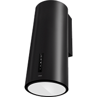 Vega39WallSensorLEDBlack Вытяжка MAUNFELD/ Цилиндр, пристенная, 1200 м3/ч, 3 скорости, 65 дБ, сенсорное управление, 39 см, Угольный фильтр CF0042F (приобретается отдельно), Цвет: черный