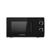 TMW203B Микроволновая печь KUPPERSBERG/ Микроволновая печь KUPPERSBERG, отдельностоящая, 5 уровней мощности, объем 20 л, гриль, поворотный переключатель, таймер, блокировка от детей, поворотный стол, цвет черный