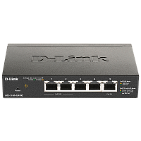 DGS-1100-05PDV2/A1A Коммутатор/ EasySmart L2 Switch 4х1000Base-T (2x1000Base-T PoE), 1x1000Base-T PD PoE, PoE Budget 18W, PD PoE power only