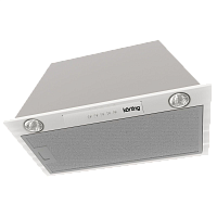 KHI6530X Встраиваемая вытяжка Korting/ Встраиваемая(блок), 60 см, 450 м3/ч, механическое управление, 3 режима, угольный фильтр в комплекте, нержавеющая сталь