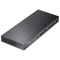 GS1900-8-EU0102F Коммутатор/ Zyxel GS1900-8 Smart L2 switch , 8xGE, desktop, silent