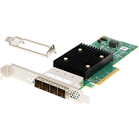 05-50075-00 Контроллер/ Broadcom 9500-16e HBA, Low Profile Bracket, FH (attached), PCIe Gen4 x8 LP, Tri-Mode SAS/SATA/NVMe 12G HBA, 16port(4*ext SFF8644), SAS3816