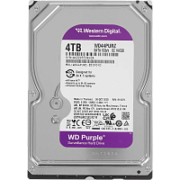 WD44PURZ Жесткий диск/ HDD WD SATA3 4TB Purple Surveillancer 5400 RPM 128Mb 1 year warranty (replacement WD43PURZ)