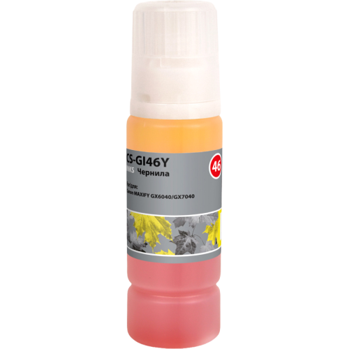 CS-GI46Y -/ Чернила Cactus CS-GI46Y желтый135мл для Canon MAXIFY GX6040/GX7040