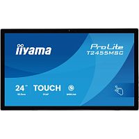 T2455MSC-B2 Монитор Iiyama 23.8" ProLite T2455MSC-B2 черный IPS LED 5ms 16:9 HDMI M/M глянцевая 1000:1 400cd 178гр/178гр 1920x1080 DP FHD USB Touch 4.4кг