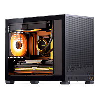 D32STDBLACK Корпус без блока питания/ Case JONSBO D32 STD, Mini-Tower, TG, no fan, 1xUSB-A 3.0 + 1xUSB-C 3.1, mATX, mITX Black