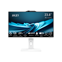 9S6-AE0622-826 MSI PRO AP242P 14M-655XRU 23.8"(1920x1080 IPS)/Intel Core i5 14400(2.5Ghz)/16384Mb/512PCISSDGb/noDVD/Int:Intel UHD Graphics 730/Cam/BT/WiFi/-/war 1y/4.63kg/White/DOS + Wireless KB+M