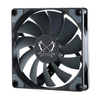 KF9215FD25-P Кулер для корпуса/ Case Cooler Scythe Kaze Flex 92 Slim (92x92x16mm, 4-pin PWM, 41.3CFM, 23.2dBA, 2500RPM, Black)