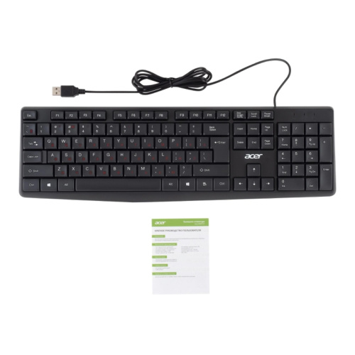 ZL.KBDEE.00B Клавиатура Acer OKW121 черный USB (ZL.KBDEE.00B) фото 12