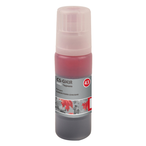 CS-GI43R -/ Чернила Cactus CS-GI43R красный60мл для Canon Pixma G640/540 CS-GI43R -/ Чернила Cactus CS-GI43R красный60мл для Canon Pixma G640/540