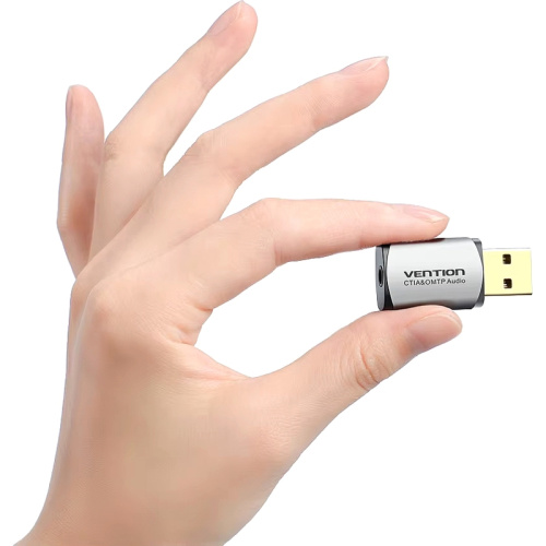 CDLH0 Внешняя звуковая карта Vention USB Серая фото 2 CDLH0 Внешняя звуковая карта Vention USB Серая фото 2