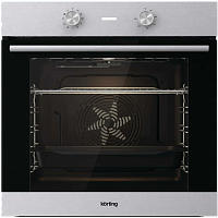 OKB2820EX Встраиваемый духовой шкаф Korting/ встраиваемый духовой шкаф, 60 см, современный дизайн, 77 л, 10 режимов, эмаль легкой очистки, нержавеющая сталь