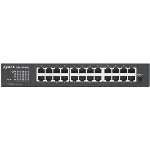 GS1100-24E-EU0103F Коммутатор/ ZYXEL GS1100-24E Switch , 24xGE, rack 19 ", silent