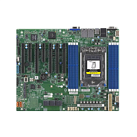 MBD-H12SSL-I-B Системная плата/ MB Supermicro H12SSL-I, ATX, 1xSP3 7003/7002 EPYC, 8 DIMM DDR4 R ECC, AST2500 ,5 PCI-E 4.0 x16 + 2 PCI-E 4.0 x8, 2 M.2 pcie 4.0 NVMEx4 2280/110