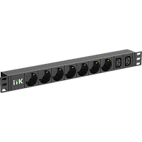 PH22-7D2C131-P PDU 7 розеток нем. ст. + 2 С13 1U каб. 2м нем. ст.
