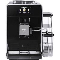 KACM2004Adagio Кофемашина KORTING/ Кофемашина KORTING, автоматическая, сенсорное управление + управление дисковым SMART джойстиком, сенсорный дисплей, давление 20 бар, 2 бойлера, объем резервуара для воды 1.5 л, 35 программ, капучинатор, емкость для молок