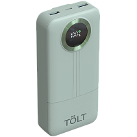 KP228Green Портативный аккумулятор TOLT Lit KP228 Green, 20000mAh, 22,5W, fast charging and PD, green, CCC/ Powerbank TOLT Lit KP228 Green, 20000mAh, 22,5W, fast charging and PD, green, CCC