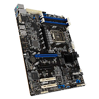 90SB0A90-M0UAY0 Материнская плата/ P12R-E ATX, LGA 1200, 4x DDR4 DIMM (to 128GB ECC UDIMM), 6x USB 3.0 (4 rear), 8x SATA (4 in MiniSAS HD), 1x PCIE x16/x8, 1x PCIE x8, 2x PCIE x8 (link x4), 2xM.2 22110, LAN 2x 1Gb, Video AST2600, IPMI Option