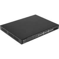 SG3428XMP Коммутатор/ 24-port Gigabit Managed PoE switch with 4 10G SFP+ ports, support 802.3af/at PoE, 1 console port, 19-inch rack mount, support L2/L2+ features.