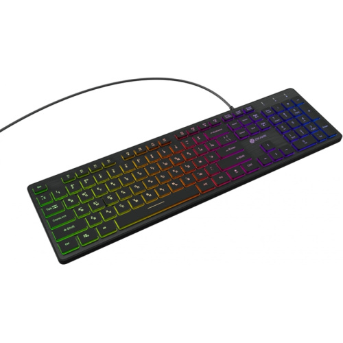 1061617 Клавиатура Oklick 550ML черный USB slim Multimedia LED (1061617) фото 2