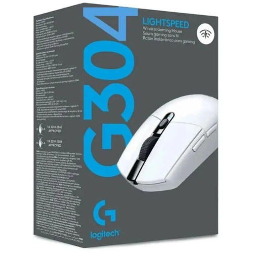 910-005295 Мышь Logitech G304 Lightspeed белый оптическая 12000dpi беспров. USB 5but (910-005295) фото 6 910-005295 Мышь Logitech G304 Lightspeed белый оптическая 12000dpi беспров. USB 5but (910-005295) фото 6