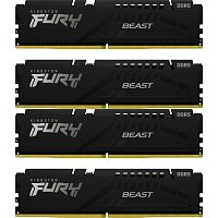 KF556C40BBK4-128 Память оперативная/ Kingston 128GB 5600MT/s DDR5 CL40 DIMM (Kit of 4) FURY Beast Black XMP