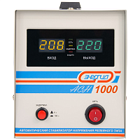 Е0101-0124 Стабилизатор АСН- 1000 ЭНЕРГИЯ с цифр. дисплеем/ Stabilizer ASN-1000 ENERGY with numbers. display