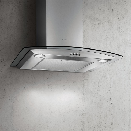 CIRCUSIX/A/60-68116393A Вытяжка ELICA/ Гнутое стекло, 60см, 700 м3, кнопочное управление, нержавеющая сталь+стекло фото 2