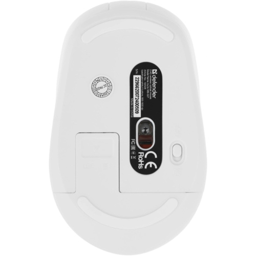 52028 Мышь DEFENDER WRL AURIS MB-027 WHITE 52028 фото 2 52028 Мышь DEFENDER WRL AURIS MB-027 WHITE 52028 фото 2