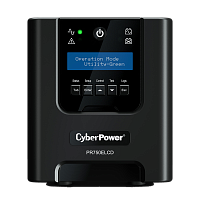 PR750ELCD ИБП CyberPower PR750ELCD, Line-Interactive, 750VA/675W, 6 IEC-320 С13 розеток, USB&Serial, SNMPslot, LCD дисплей, Black, 0.48х0.27х0.28м., 13.5кг./ UPS Line-Interactive CyberPower PR750ELCD 750VA/675W USB/RS-232/EPO/SNMPslot (6 IEC С13)