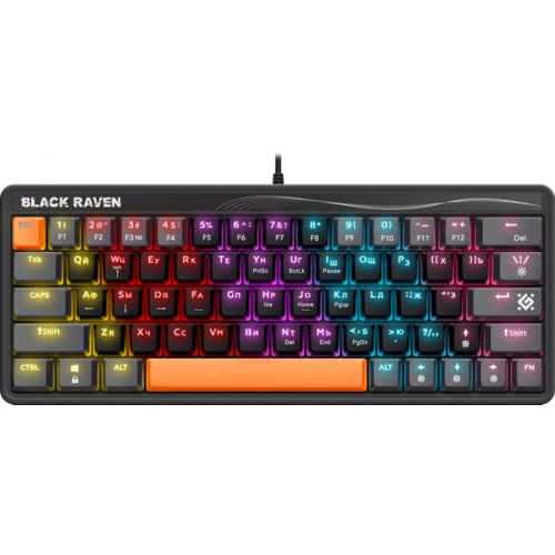 45414 Клавиатура DEFENDER MECHANICAL BLK RAVEN GK-417 RU RGB 45414 45414 Клавиатура DEFENDER MECHANICAL BLK RAVEN GK-417 RU RGB 45414