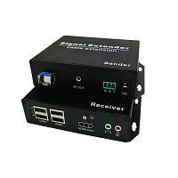NS-VF-HD-KVM-ARI HDMI+USB удлинитель/ HDMI+USB удлинитель по сети оптическому волокну с поддержкой передачи ИК, Audio, RS232. Разрешение видео - 4K(60Гц). HDMI 2.0, 3D. Встроенный USB2.0 концентратор. Двунаправленная передача аудио и RS232. Поддержка рабо