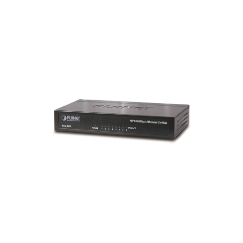 FSD-803 коммутатор/ PLANET 8-Port 10/100Mbps Fast Ethernet Switch, Metal