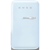 FAB5LPB5 Холодильник SMEG/ Отдельностоящий минибар, ВхШхГ 725х404х500 мм,пастельный голубой, стиль 50-х гг., петли слева